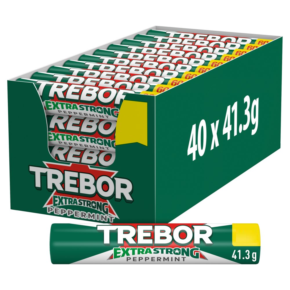 Trebor Extra Strong Peppermint Roll 41.3g