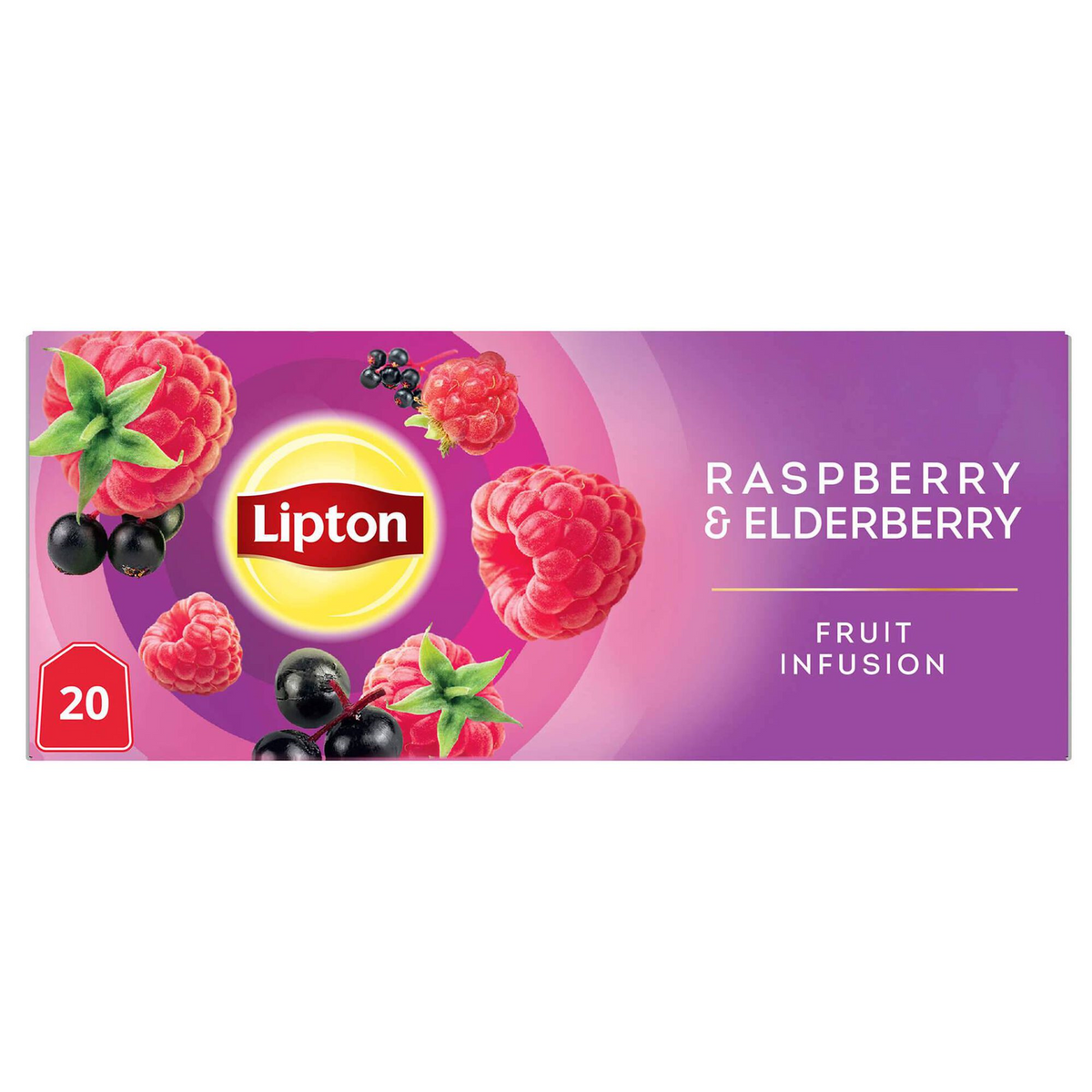 Lipton Raspberry 7 Lipton Raspberry Elderberry Infusion Sachets 20 units – The Yum Family Shop