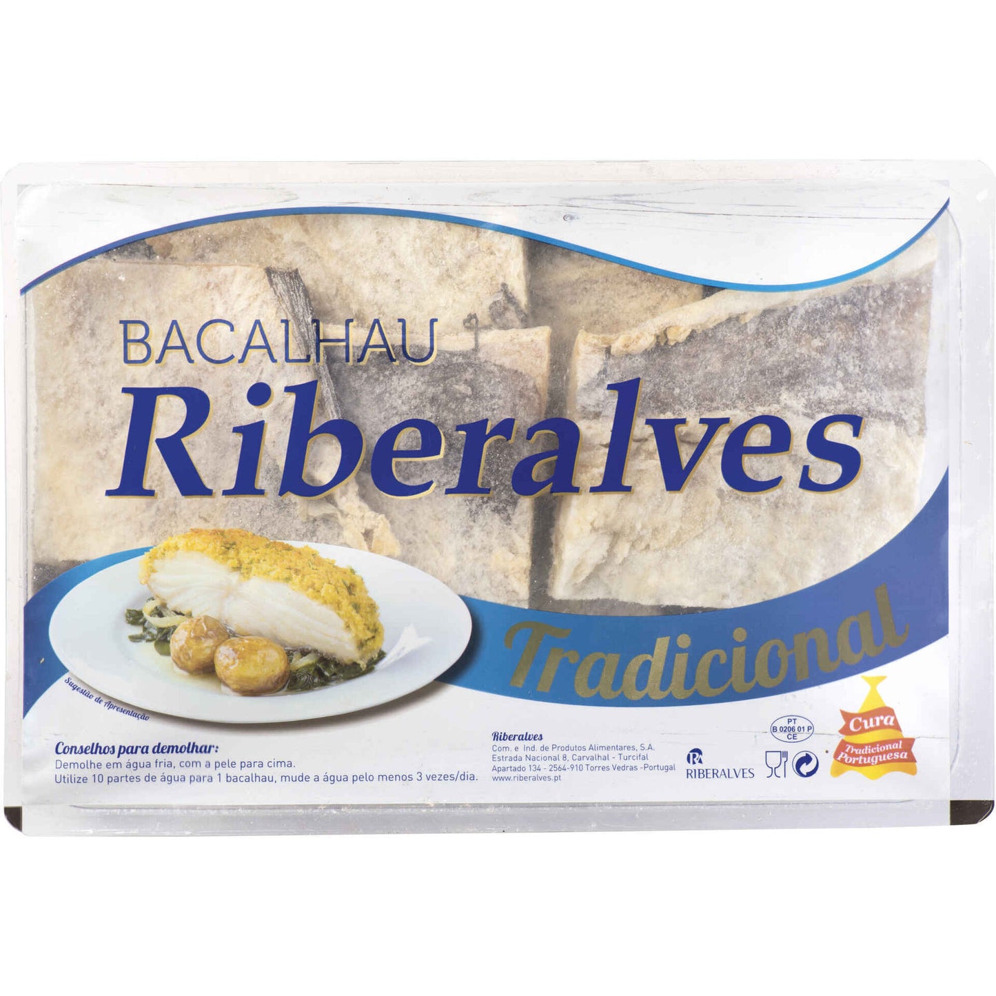 Bacalhau - Cod Dry Cut from Riberalves pack 1.45 kg approx