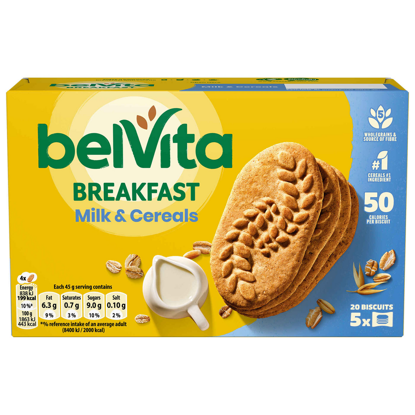 Milk and Cereal Cookies Belvita 225g