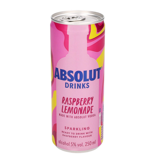 Absolut Raspberry Lemonade Alcoholic Drink 250ml