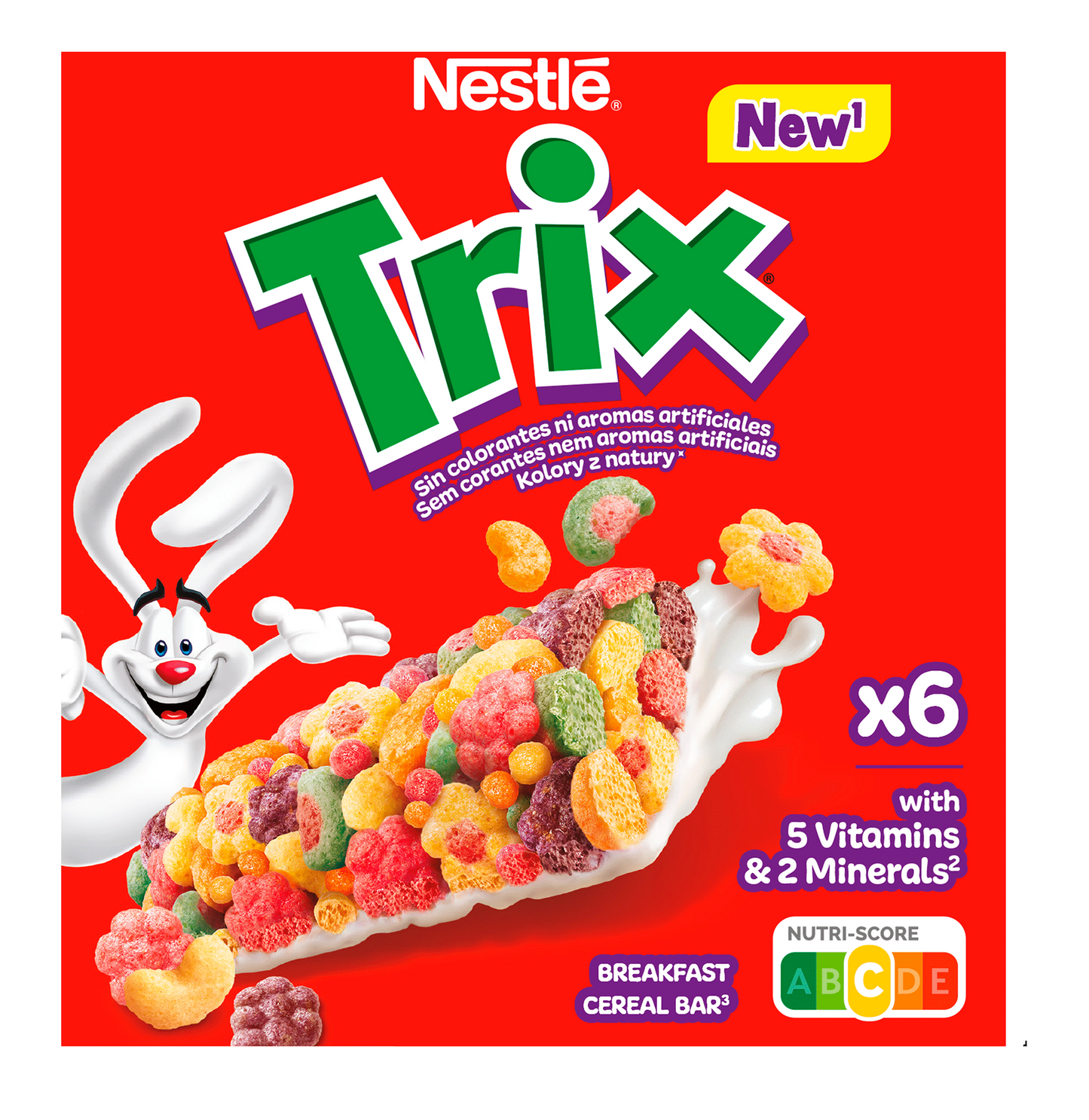 Trix Cereal Bars 6 Bars 102g