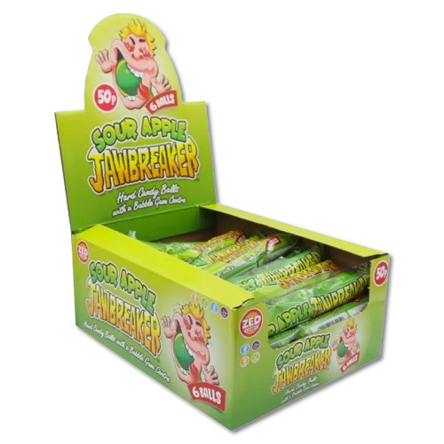 Sour Apple Jawbreakers Pack of 6