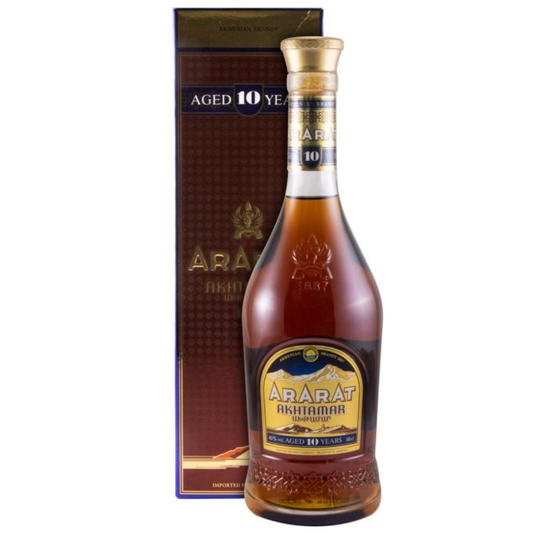 ARARAT Akhtamar 10 Years Old Brandy 500ml 40% ABV premium Armenian aged brandy with prune cinnamon walnut vanilla and oak notes