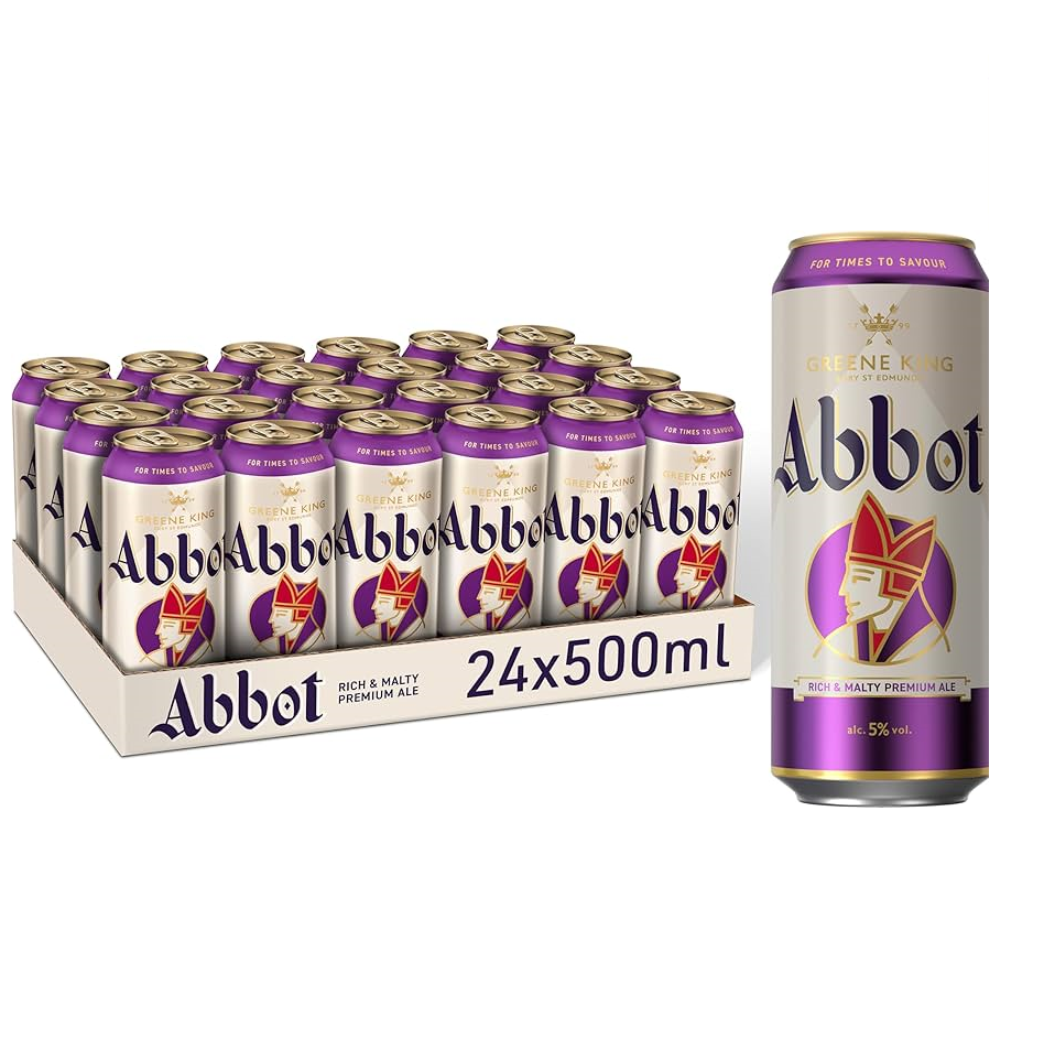 Abbot Ale 5.0% ABV 500 ml case 24 traditional English amber beer Beer – Lagers, Ales and Craft Selections collection Festive