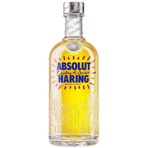 Absolut Haring Vodka 70cl limited edition bottle premium Swedish vodka festive spirits collectors piece