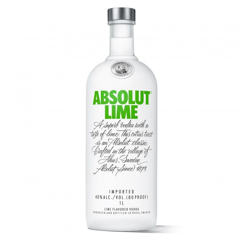 Absolut Lime Vodka 700ml 40% ABV Swedish lime flavoured vodka for Mojitos, Mules, cocktails and refreshing mixed drinks