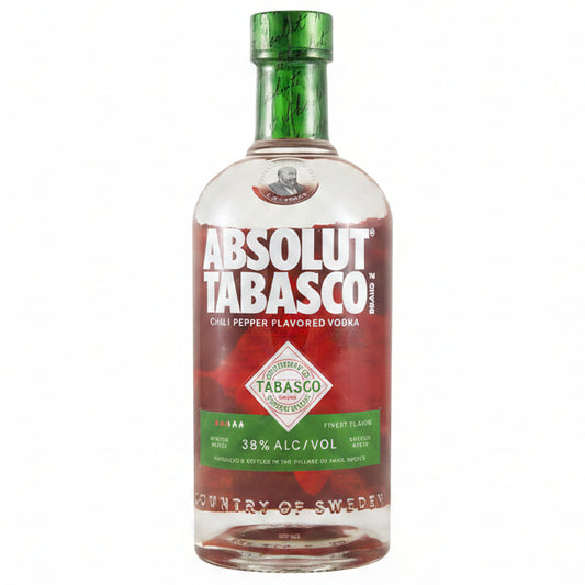 Absolut Tabasco Vodka 700ml 38% ABV Swedish spicy chilli vodka for Bloody Marys, Vodkaritas and cocktails