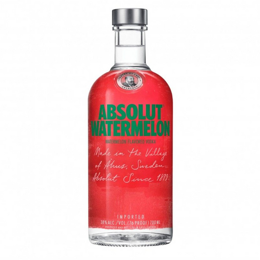 Absolut Watermelon Vodka 700ml 38% ABV Swedish watermelon flavoured vodka for Cosmopolitans, Vodkaritas and summer cocktails