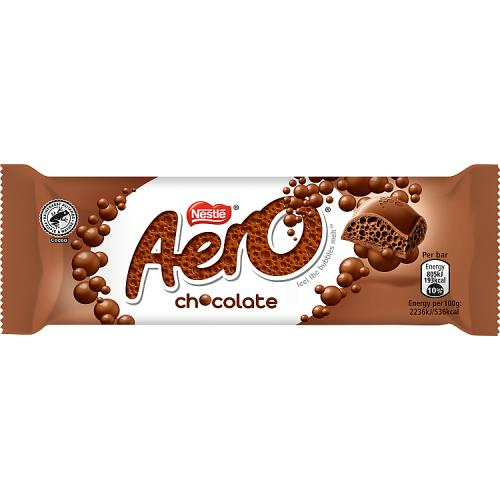 Aero Milk Chocolate 36g bubbly aerated milk chocolate bar minis chocolate and snack bars collection South African Products