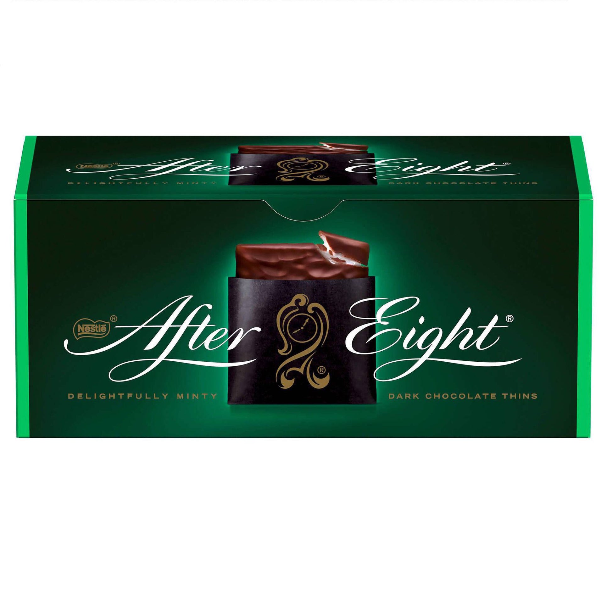 After Eight dark chocolate mint bonbons 200 g – classic British mint sweets, premium festive gift, gourmet chocolate selection