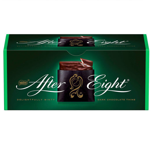 After Eight dark chocolate mint bonbons 200 g – classic British mint sweets, premium festive gift, gourmet chocolate selection