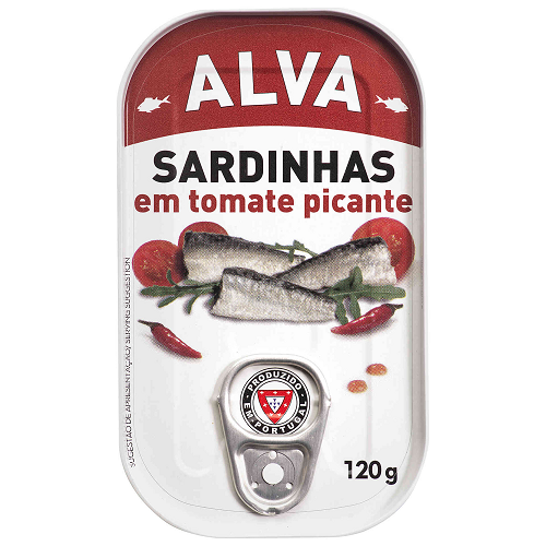 Alva sardines in spicy tomato sauce 120 g tinned fish seafood pantry essentials South African Products