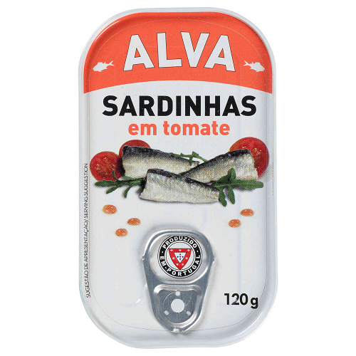 Alva whole sardines in tomato sauce 120 g tinned fish seafood pantry