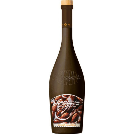 Amarguinha Cream Chocolate with Almonds Liqueur 700ml 17 percent AVB premium portuguese cream chocolate almond liqueur bottle