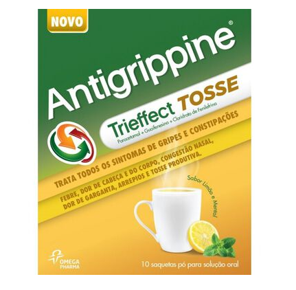Sobres para la tos Antigrippine Trieffect 10 sobres