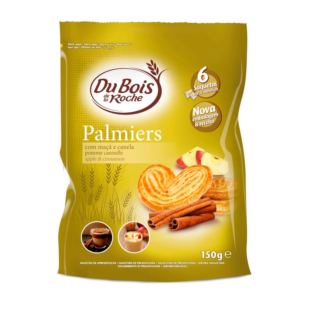 Du Bois de la Roche Apple and Cinnamon Palmiers 150g