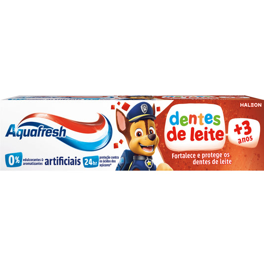 Aquafresh children's milk teeth toothpaste 3 plus years 50ml fluoride kids toothpaste child oral care