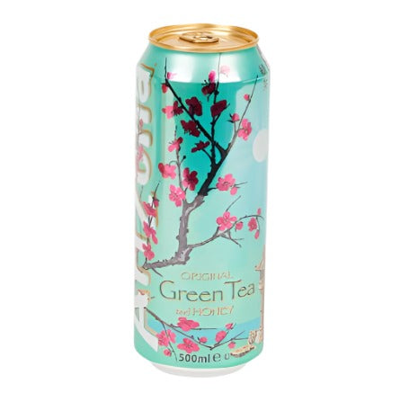 Arizona Green Tea Honey 500ml iced tea slim can drink