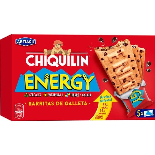 Artiach Chiquilín Energy Chocolate Chip Cookies 150g pack (5 units) – Spanish biscuits with chocolate chips – Cookies and Rusks – South African Products – Chocolate