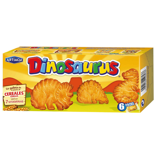 Artiach Artiach Dinosaur Cookies – 185g Pack | Biscuits – biscuit assortment gift tin – Cookie Assortment – Biscuits, Butter Cookies and Gift Tins