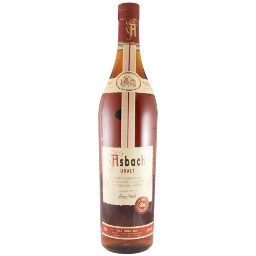 Asbach Uralt Brandy 3L 36% ABV German large-format brandy with honey grape plum nut and oak notes