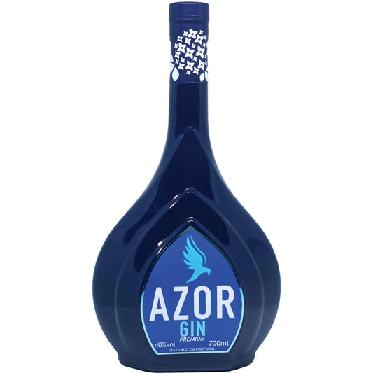 Azor Premium Gin 700ml 40% ABV Portuguese botanical gin with Azorean pineapple juniper cardamom angelica and Galician lemon from the Top Rated Gins collection