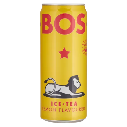 BOS Lemon Flavoured Ice Tea 300ml Can