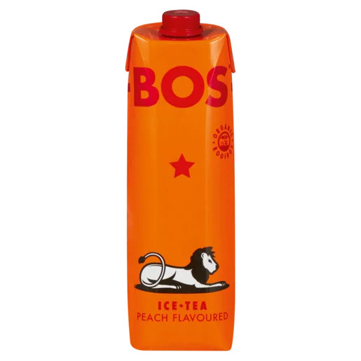 BOS Peach Flavoured Ice Tea Carton 1L