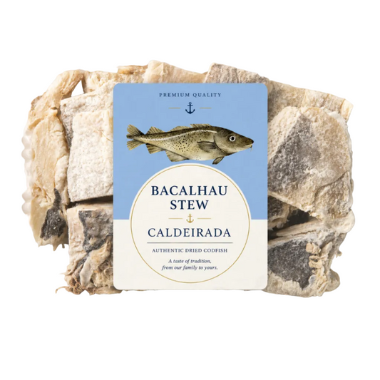Bacalhau Caldeirada dried codfish approx 700g Portuguese salted cod stew cut dried fish deli product