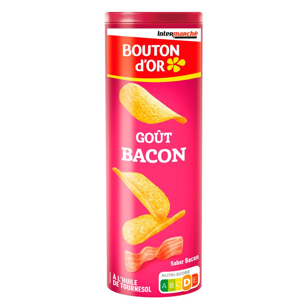 Bouton d'Or Bacon Flavour Crisps 170g
