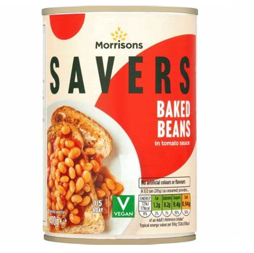 Baked Beans in Tomato Sauce 410g Morrisons