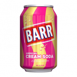 Barr Cream Soda 330ml BB 30.08.2025 fizzy drink sweet vanilla soda British Products clearance soft drinks