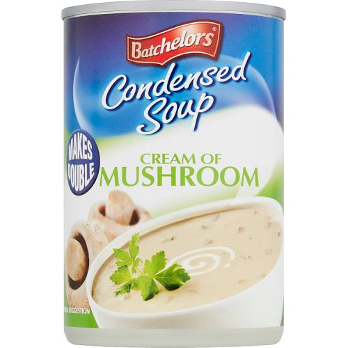 Batchelors Condensed Cream of Mushroom Soup 295g creamy mushroom tinned soup cooking base soups and cupboard warmers collection South African Products