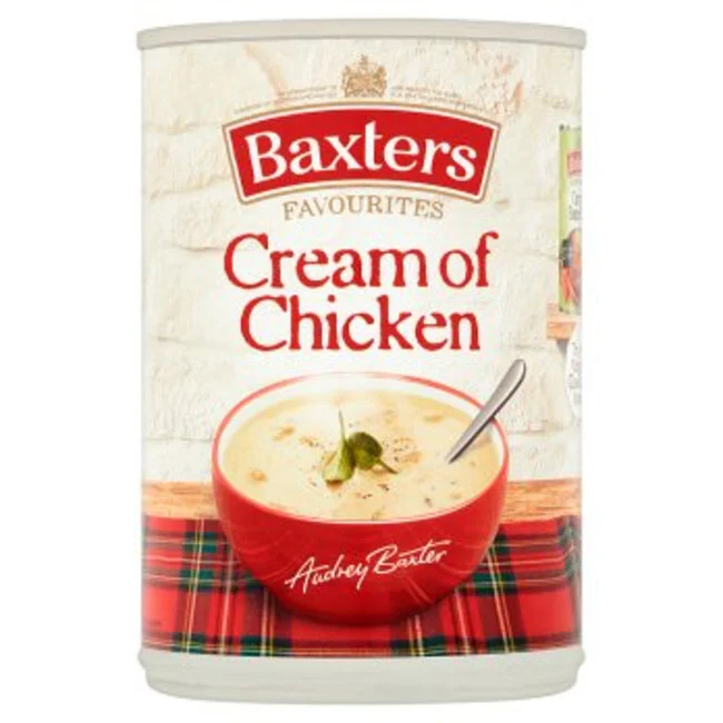 Baxters Cream of Chicken Soup 400 g – classic British creamy chicken tinned soup, comforting quick meal – Soups and Broths – South African Products