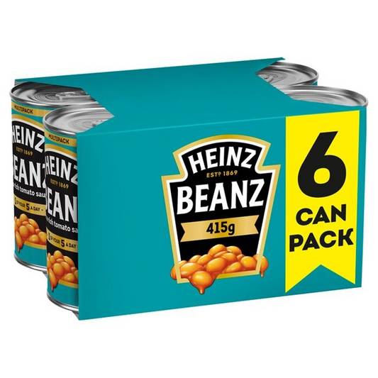 Heinz Baked Beans in Tomato 6x415g