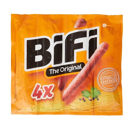 BiFi Original Sausages x4 ready to eat meat snack sausages and meats savoury protein snack South African Products