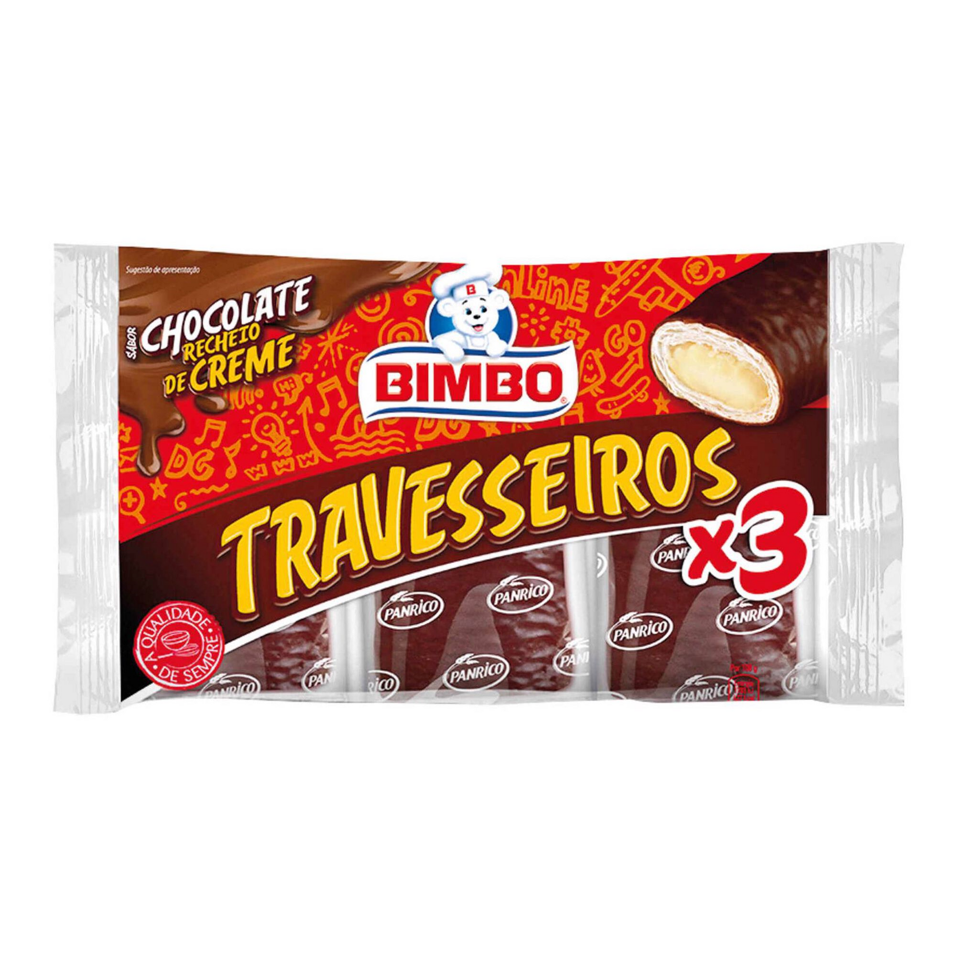 Bimbo Chocolate Pillow Cakes 240g – sponge cakes with chocolate filling – Rusks and Cake – Biscuits, Rusks and Cake