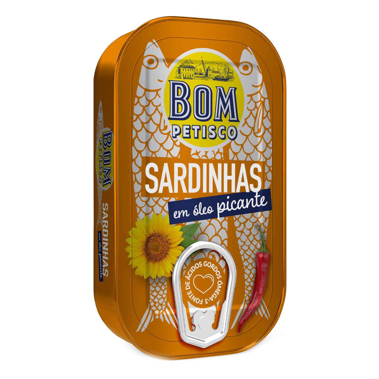 Bom Petisco sardines in spicy oil 120 g tinned fish seafood pantry