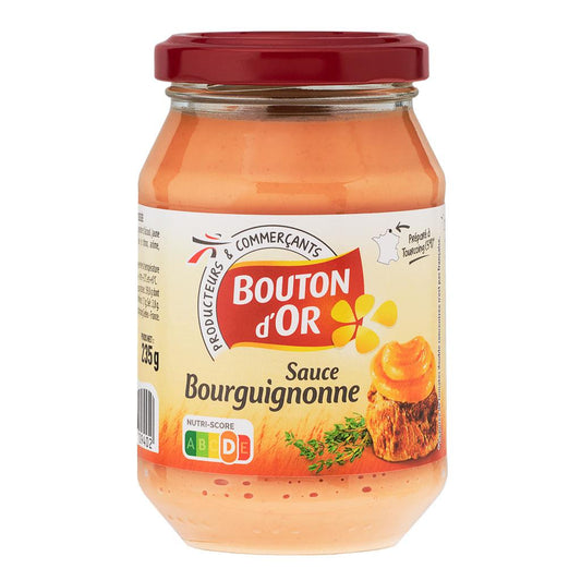 Bouton D'Or Bourguignonne Sauce 235g creamy French style condiment dipping sauce