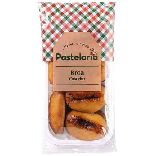 Broa Castelar 250 g – traditional Portuguese festive pastry, pumpkin and almond sweet, Christmas bakery gift