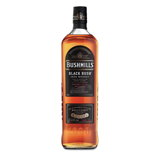 Bushmills Black Bush Blended Irish Whiskey 700ml 40% ABV with rich sherry dried fruit toasted nuts and smooth malt character