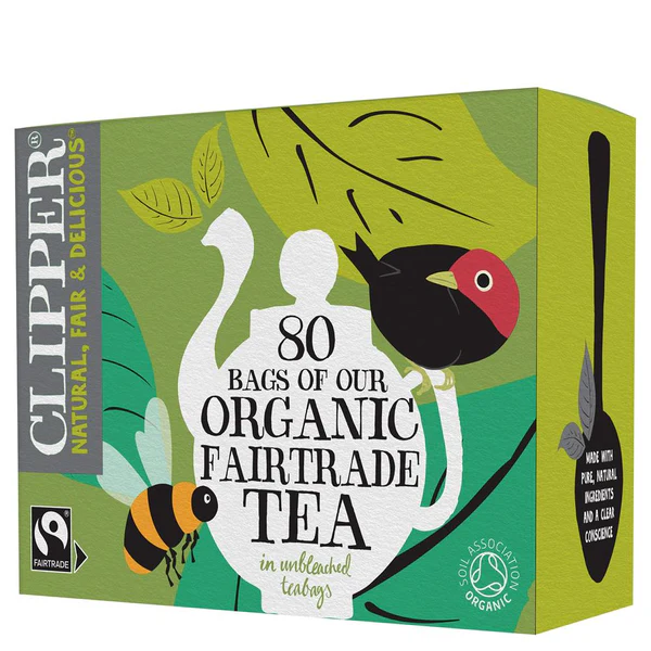 Clipper Fairtrade 80 Organic Tea Bags 232g