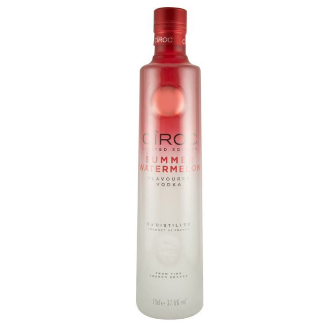Cîroc Summer Watermelon Vodka 700ml 37.5% ABV limited edition French grape vodka with juicy watermelon flavour for summer cocktails