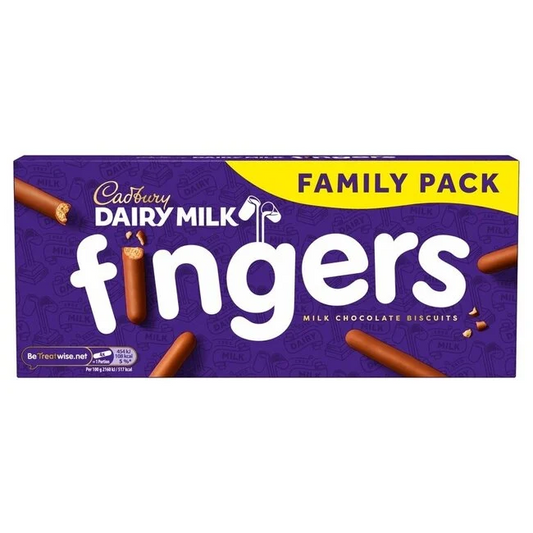Cadbury Fingers Milk Chocolate 114g chocolate biscuit fingers coated biscuits snack assorted cookies and biscuits