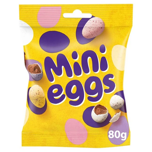 Cadbury Mini Eggs 80 g milk chocolate crunchy shell Easter Chocolates Chocolate and Snack Bars and Nougat Festive South African Products