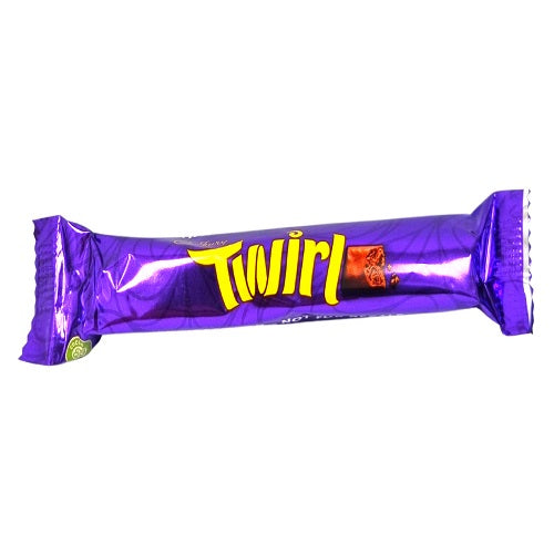 Cadbury Twirl Dairy Milk Snack 21.5g flaky milk chocolate bar British sweet treat