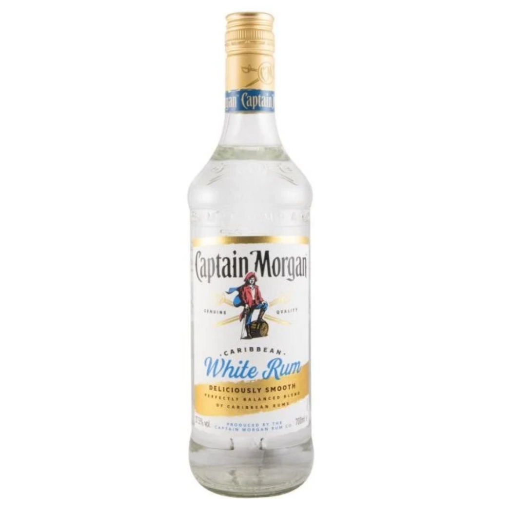 Captain Morgan White Rum 700ml 37.5% ABV five-times-distilled Caribbean white rum for Mojitos and cocktails Discover Top Rums