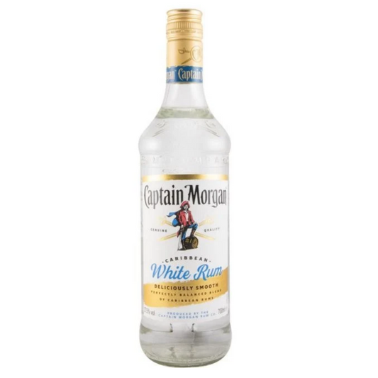 Captain Morgan White Rum 700ml 37.5% ABV five-times-distilled Caribbean white rum for Mojitos and cocktails Discover Top Rums