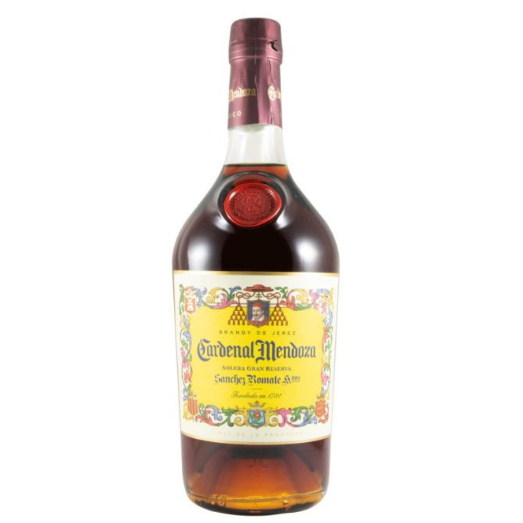 Cardenal Mendoza Solera Gran Reserva Brandy 700ml 40% ABV Spanish Brandy de Jerez aged 15 years in Oloroso and Pedro Ximénez Sherry casks